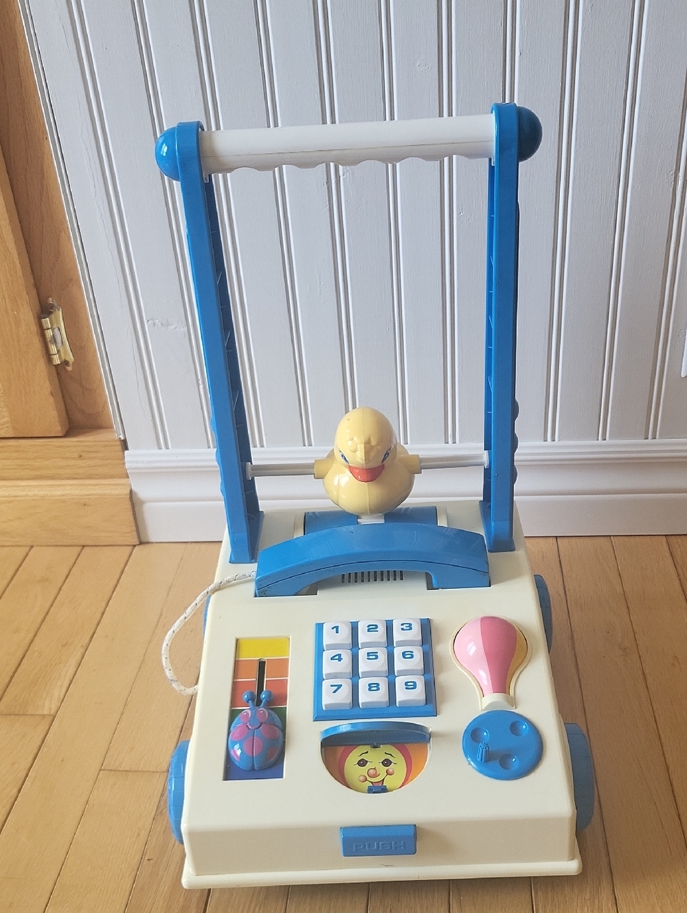 Classic Push-Along Activity Walker Toy - Blue & Yellow